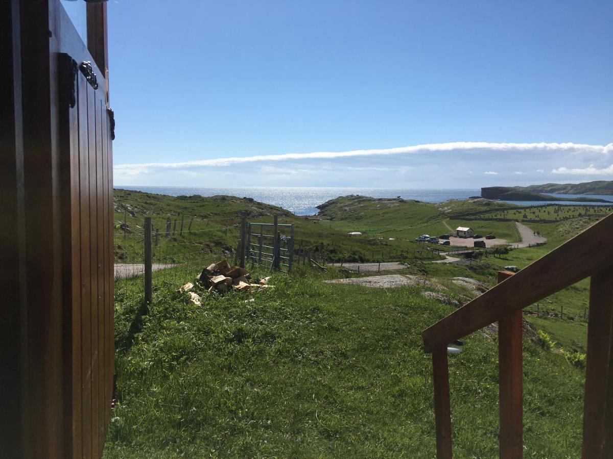 Eco Crofters Wagon By The Beach Oldshoremore Екстер'єр фото